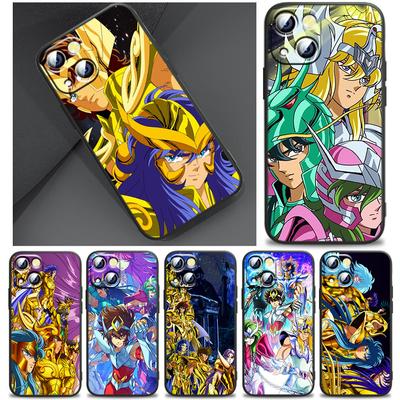 Saint Seiya SoG Etui na Apple iPhone 14 13 12 11 SE XS XR X 7 8 6 mini Plus Pro MAX 2020 Czarne Etui na Telefon