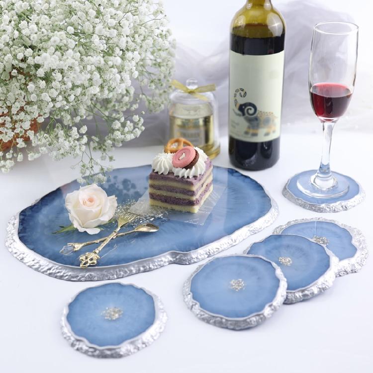 Resin Tray Molds Irregular Silicone Coasters Molds for DIY Cup Mat Home Decor