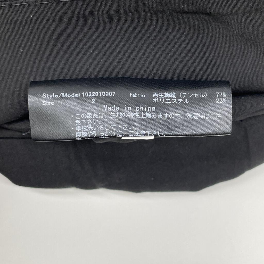 jun hashimoto 1032010007 Black Tencel Twill Stretch Jacket Jacket 2 NavyUsed