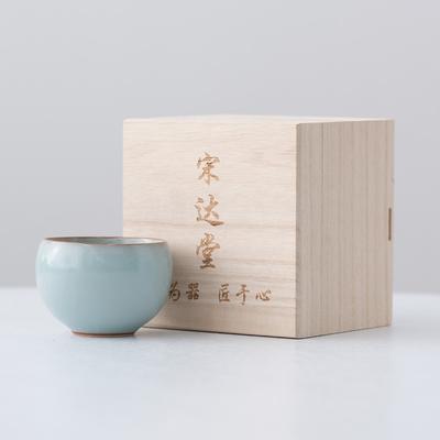 Tianqing Ru Kiln Cup Master Cup Handmade High-end Teacup Master Famous High-end Cup Kung Fu Tea Set