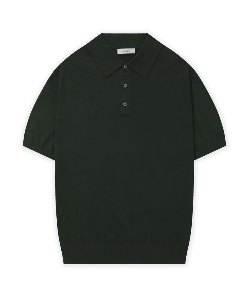 MANNERGRAM Technova Solis Collared Short Sleeve Knit - 10 Colors (Type A)