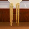 fashion jewelry 925 silver earring for women sterling silver 18K gold plated gleaming tassel chain stud earring piercing jewelry