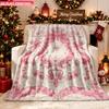 Blanket 1pc Royal Bow Crown Elements 2D-printed Flannel Throw Blanket-soft and Cozy Suitable for Use On the Sofa While Traveling a