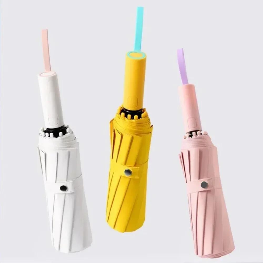 72 Bone Super Strong Windproof Automatic Umbrella Sunshade Uv Protection Folding Anti-Storm Large Size Reverse Rain Gear