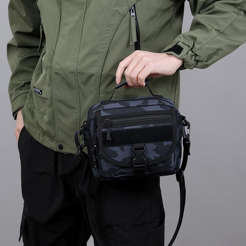 Men's Tactical Camouflage Crossbody Bag -Vintage   Nylon Chest Pack (Vintage Army Sling Bag for Hunting/Outdoors)