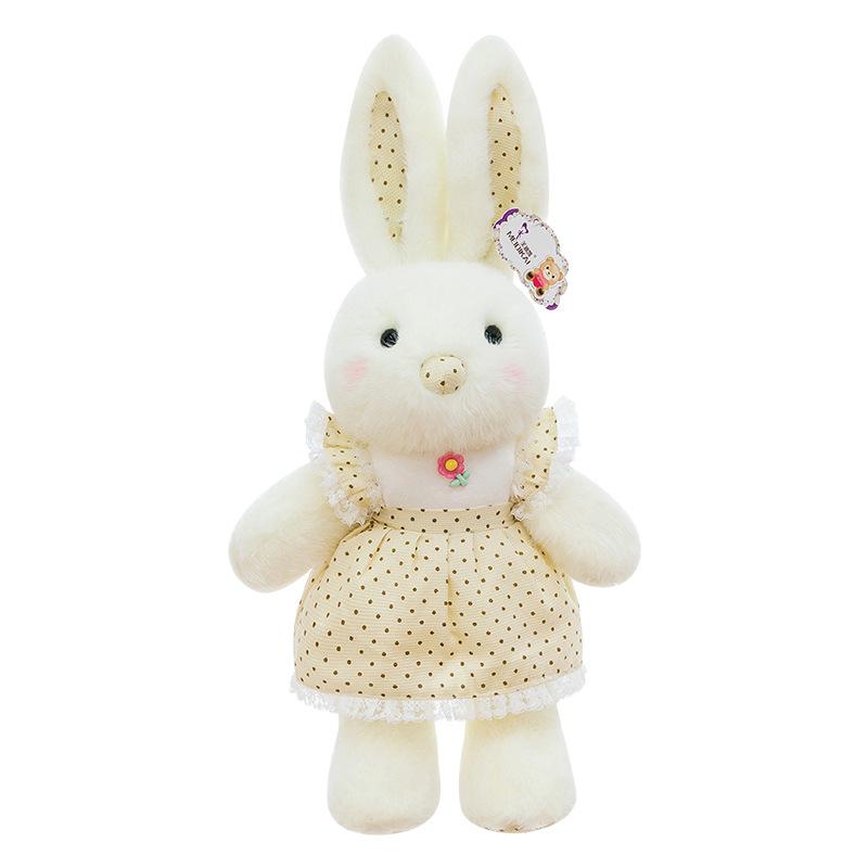 Cute little rabbit plush toy doll soft cute little rabbit doll for children's birthday gift