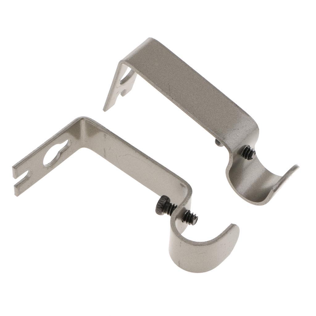 2 adjustable wall holder wall bracket for curtain rods / curtain rods