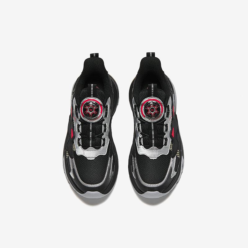 Anta Kids Synthetic Leather Lifestyle Series Trendy Versatile Lightweight Shock Absorption Low-Top Casual Shoes Men Sneaker A312348811H-5