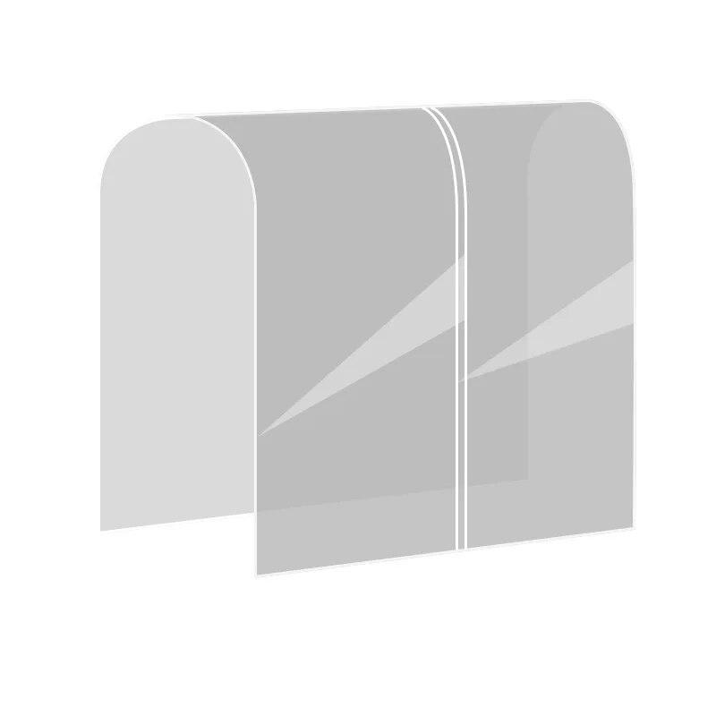 1pc Transparent Plane Water Repellent Clothing Moisture-proof Dust Cover Hanging Bag Hanging Non-woven Storage Dust Bag