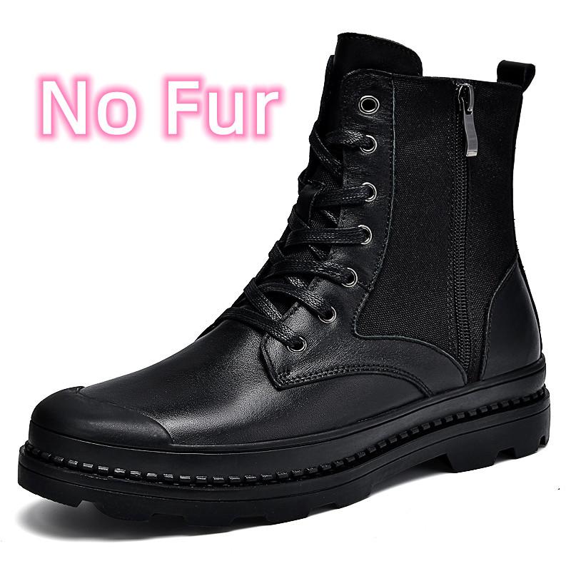

Fashion Genuine Leather Men s Boots Mens Non-Slip Hiking Boot High Quality Casual Shoes All-match Men s Motorcycle Boots Plus Size 38-47 38