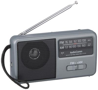 Ohm Electric Tragbares Radio Kompaktradio Silber AM/FM RAD-F1771M 07-9721