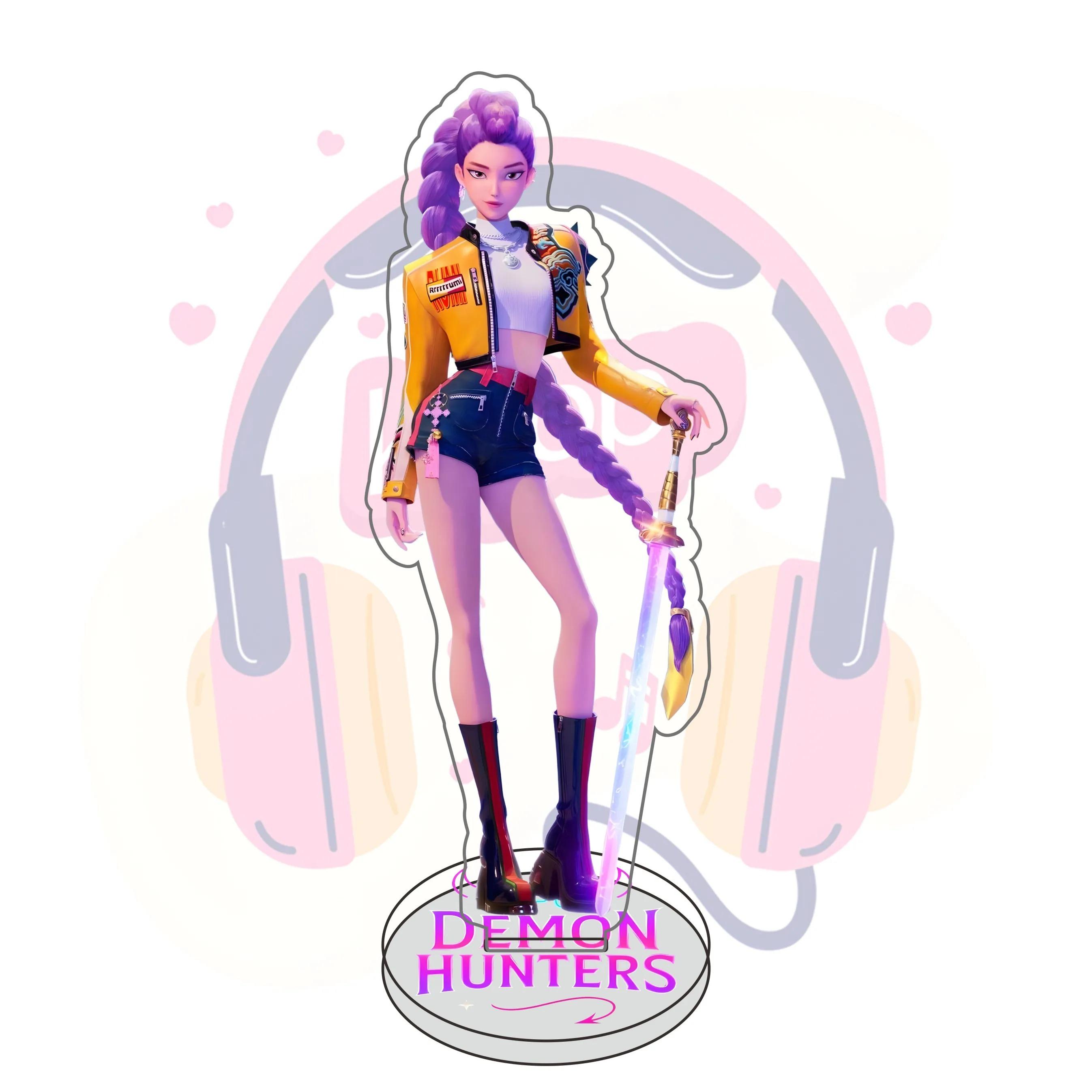 

Demon Hunters Huntrix K-Pop Saja Boys Acrylic Stand Models Desktop Ornaments Rumi Zoey Mira Sold My Soul Decorations Fans Gifts