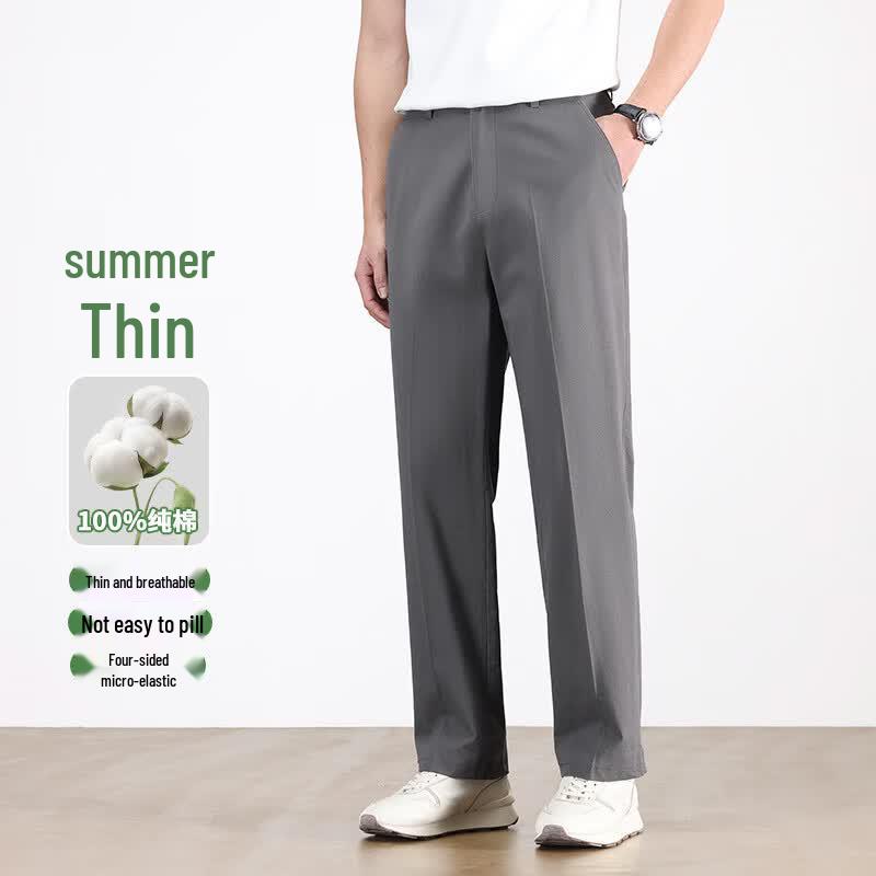 Yiliteng Men s Straight Fit Business Casual Pants 40