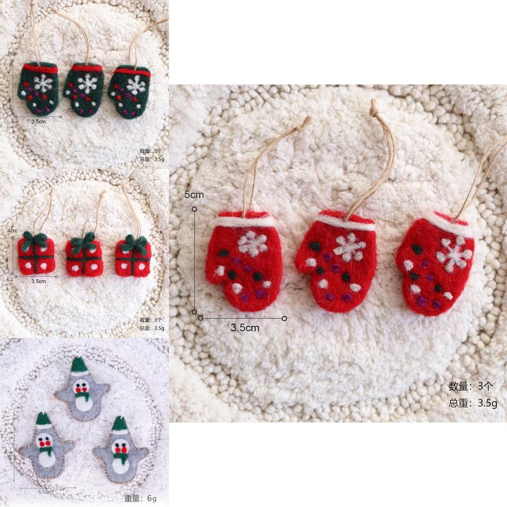 Felt Christmas Decorations With Cartoon Style For Festive Tree