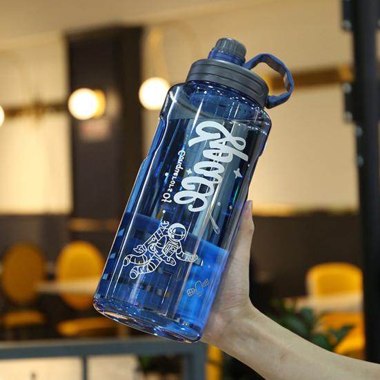 1100/1500/2000/3000ml Wasserflasche Hohe Kapazität Sturzsicher Hitzebeständig Wasserflasche Motivierende Sportwasserflasche für Outdoor