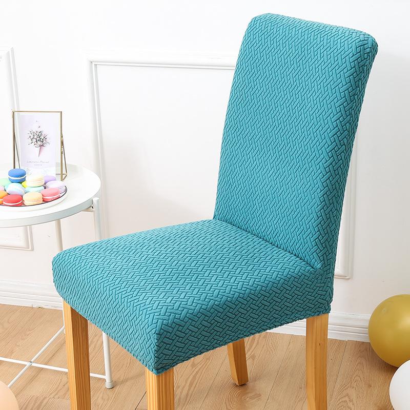 High-elasticity Checkered Backrest Chair Cover Anti-cat Scratch Simple Modern Spring Autumn Thickened Dining Table Chair Cover