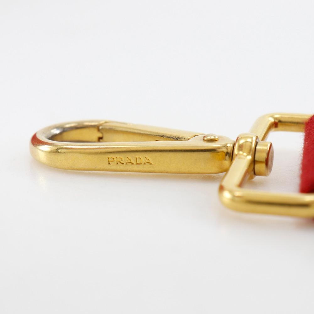 PRADA Canapa Tote Mini Handbag 2WAYShoulder Red canvas Women Used