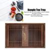 Kungfu Tea Tray Chinese Gongfu Tea Tray Drainage Water Storage Wood Tea Table with Drain Pipe