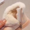 Kinder Schneestiefel für Winter Süße Mädchen Prinzessin Schuhe mit Fell Rutschfest 2024 Neue Mode Kinder Warme Stiefel Bestickt Elegant
