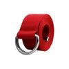 1Pc Nylon/Alloy Casual Solid Color Fashion Double D-ring Buckle Wide Belt Men/Women Jeans