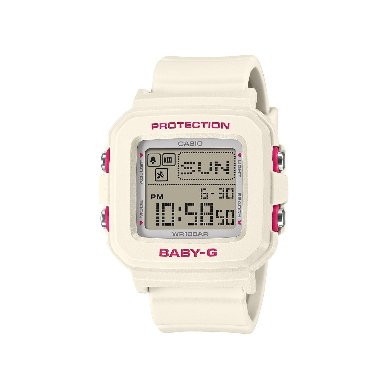 Casio Женские часы Baby-G Белые, ОРИГИНА ЯПОНИЯ BABY-G+PLUS BGD-10KH-7JR