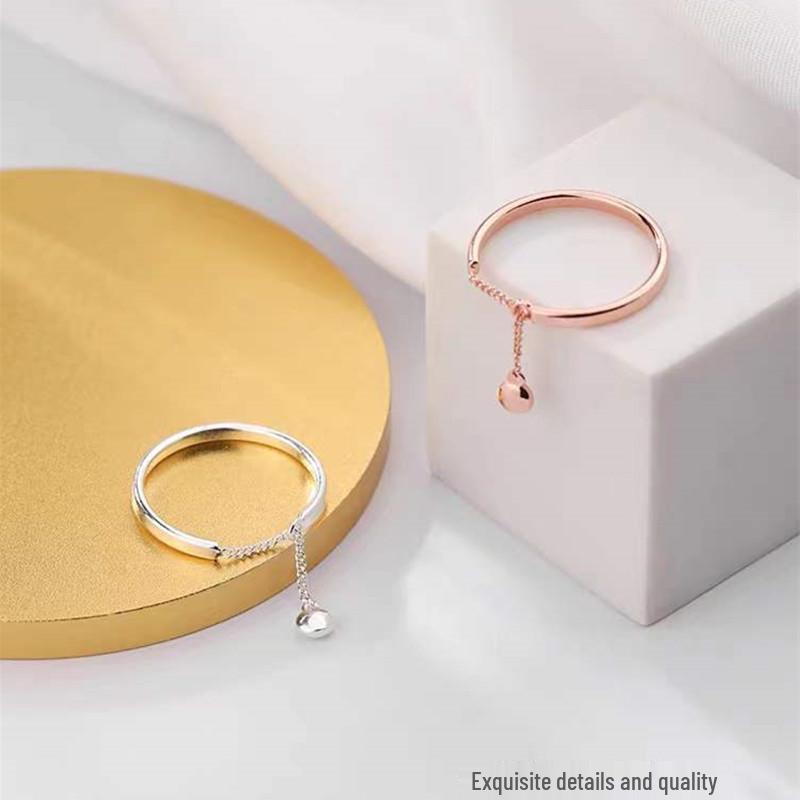 Beixi s925 Sterling Silver Round Lively Chic Open Index Finger Ring Adjustable серебряный