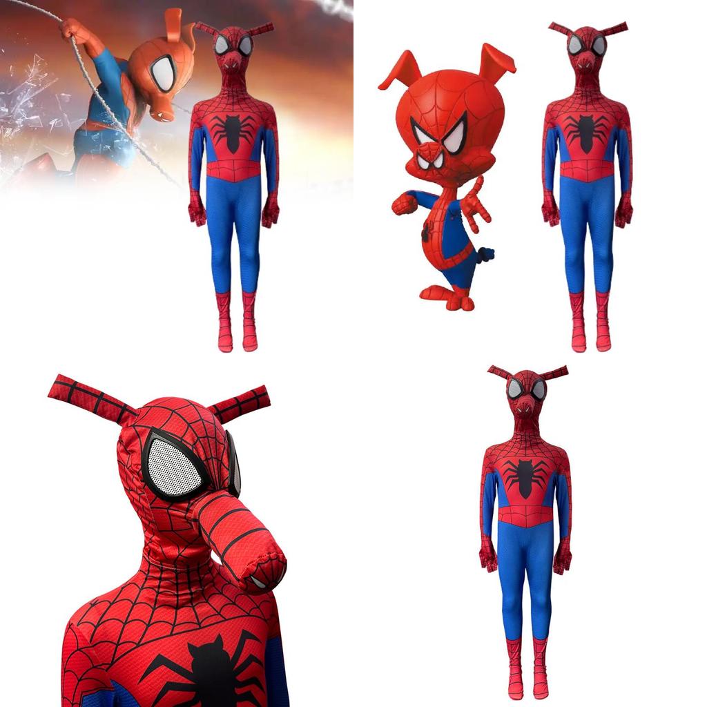 Spider Ham Hero Costume With Polyester Fabric For Cosplay And Halloween