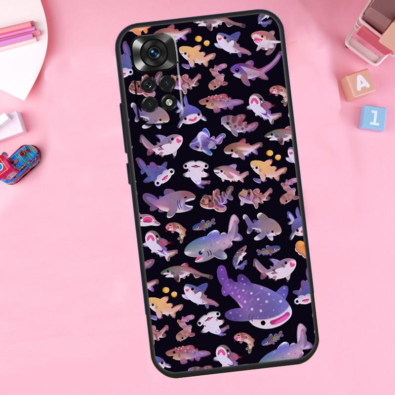 whale sharks Case For Xiaomi Redmi Note 12 11 10 9 8 Pro 12S 11S 10S 9S 8T 10A 10C 9A 9C 9T 12C Cover