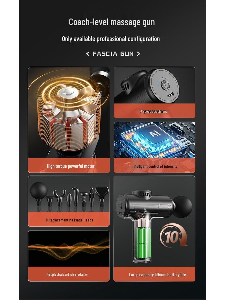 Professionelles grenzüberschreitendes Faszienpistolen-Massagegerät zur Muskelentspannung