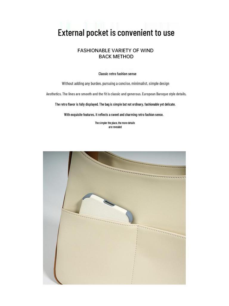 2025 Summer Genuine Leather Color Block Tote: Large Capacity Shoulder & Crossbody Handbag