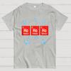 Chemical Element Christmas Ho Ho Ho Cotton Summer Casual Cool Loose T-Shirt