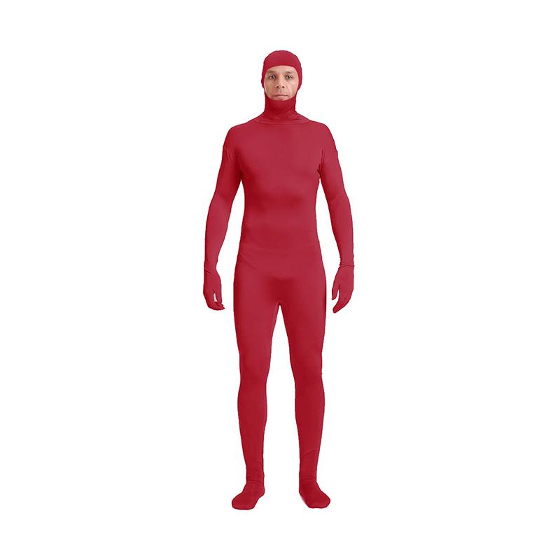 Fluorescent Color Zentai Invisible Jumpsuit Cosplay Costume Bodysuits Halloween Skin Tight Suit Stretch Disappearing Jumpsuit