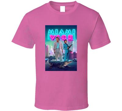 Koszulka Miami Vice Serial Retro Lata 80 Serial Telewizyjny Koszulka Unisex