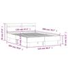 Bed Frame with Headboard Sonoma Oak Finish 120 x 200 cm Engineered Wood