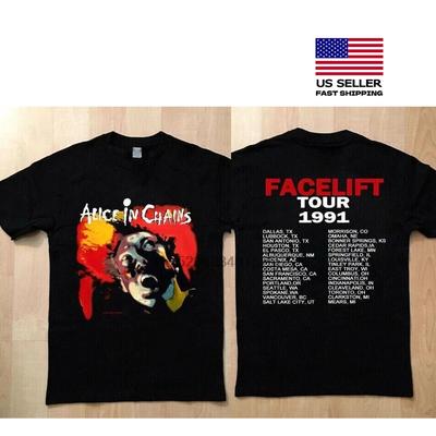 Alice In Chains Facelift 1991 Tour , Camiseta Unisex de Gira de Alice In Chains