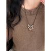 New Chinese Wood Pony Pendant Necklace Retro Temperament Versatile Sweater Chain Natal Year Light Luxury Niche Necklace Women