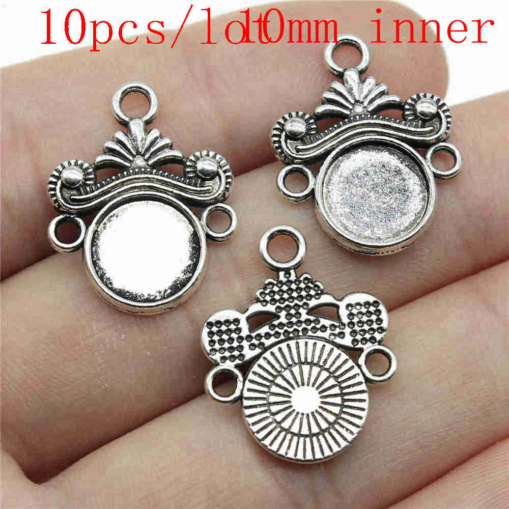 Round Perforated Earring Connectors Components Jewellery Making Supplies Art Crafts Diy Make Accessories