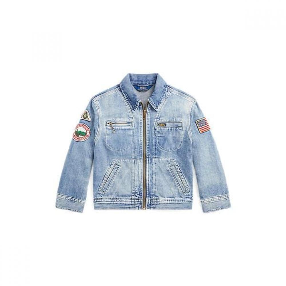 Polo Kids Denim Full Zip Trucker Jacket Cwpootwt6020204400 3T