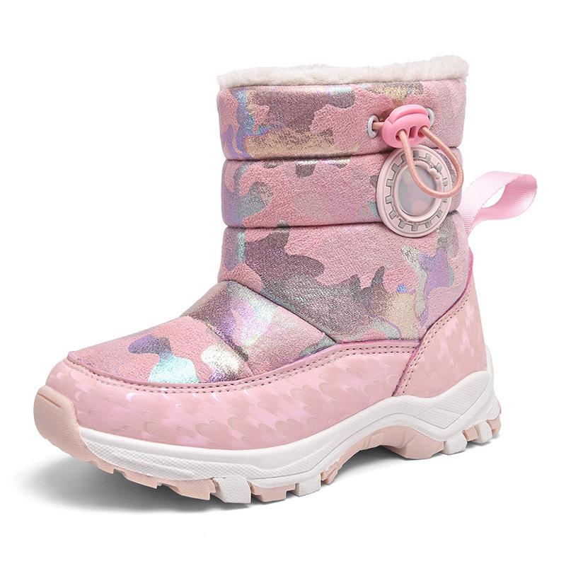Children's Non-Slip High-Top Winter Snow Boots - Warm, Cute, Stylish for Girls