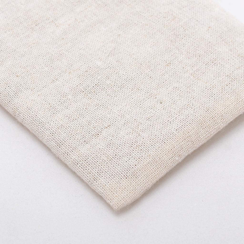 10PCS Canvas Bag Handbag Large Capacity Solid Color Foldable Reusable Lightweight Shopping Bag