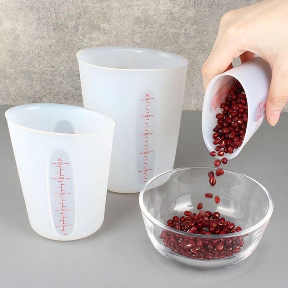 Flexible Measuring Cups Silicone Pouring Measure Cups Melting Cups  Gypsum Plaster Crafts