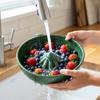 Large Capacity Swirl Fruit Washing Drain Bowl Automatic Fruit Washing Machine  for Vegetable Fruits