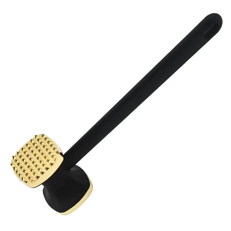 Steak Hammer Mallet Double-Sided Zinc Alloy Food-Grade Maximizes Food Flavor Meat Hammer with Ergonomic Handle for Home Cooking