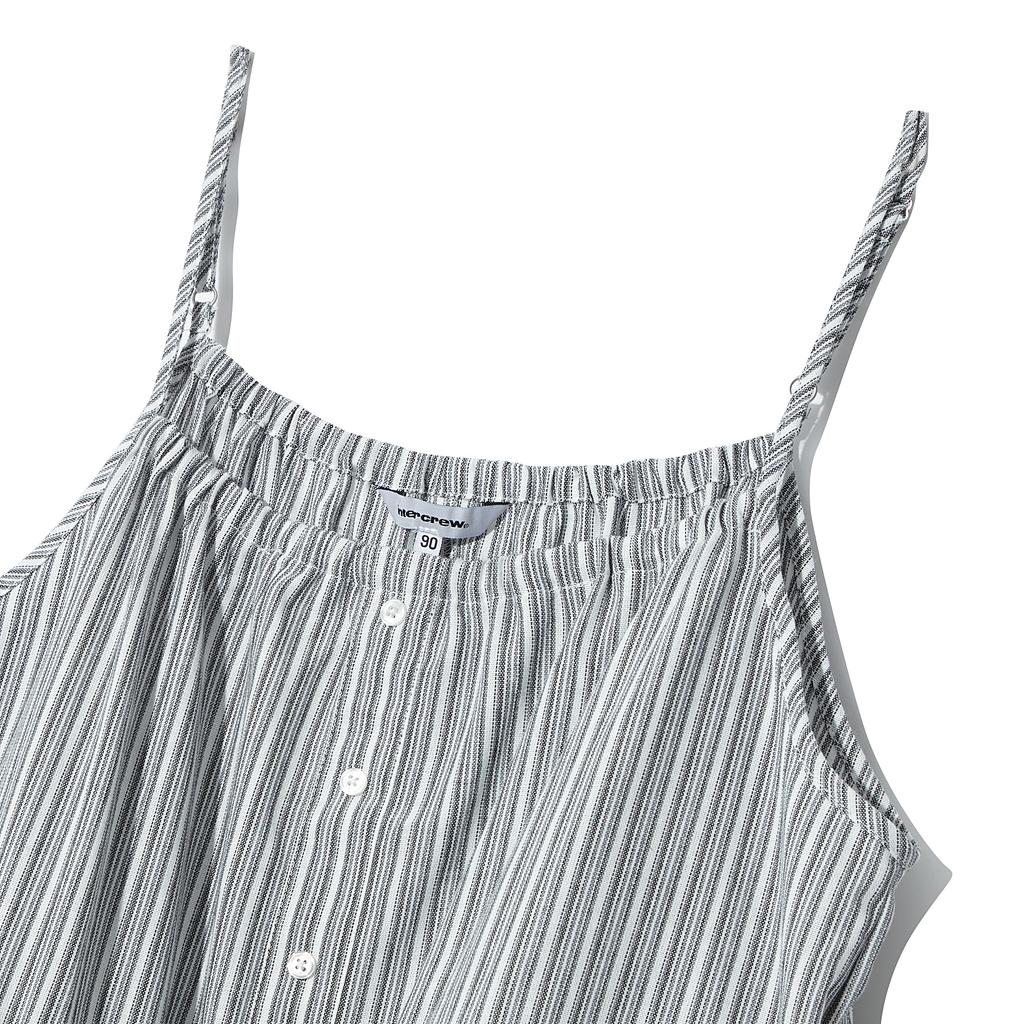INTERCREW Women'S Waist String Striped Dress Grey Ita2Ol53Age