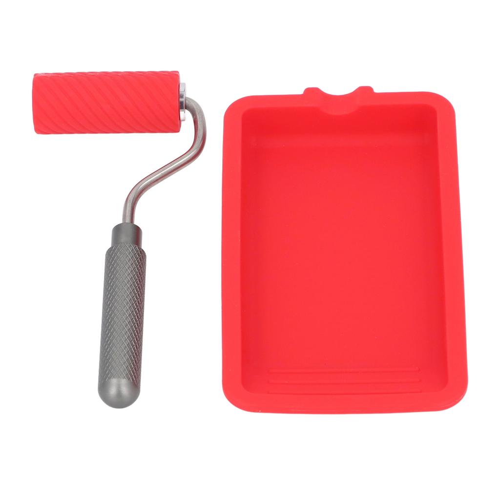 House Painting Tray Roller Brush Set Reusable Paint Tray and Roller Brush for Home Renovation