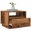 Vidaxl Coffee Table With LED Lighting, Old Wood, 50X49X40 Cm