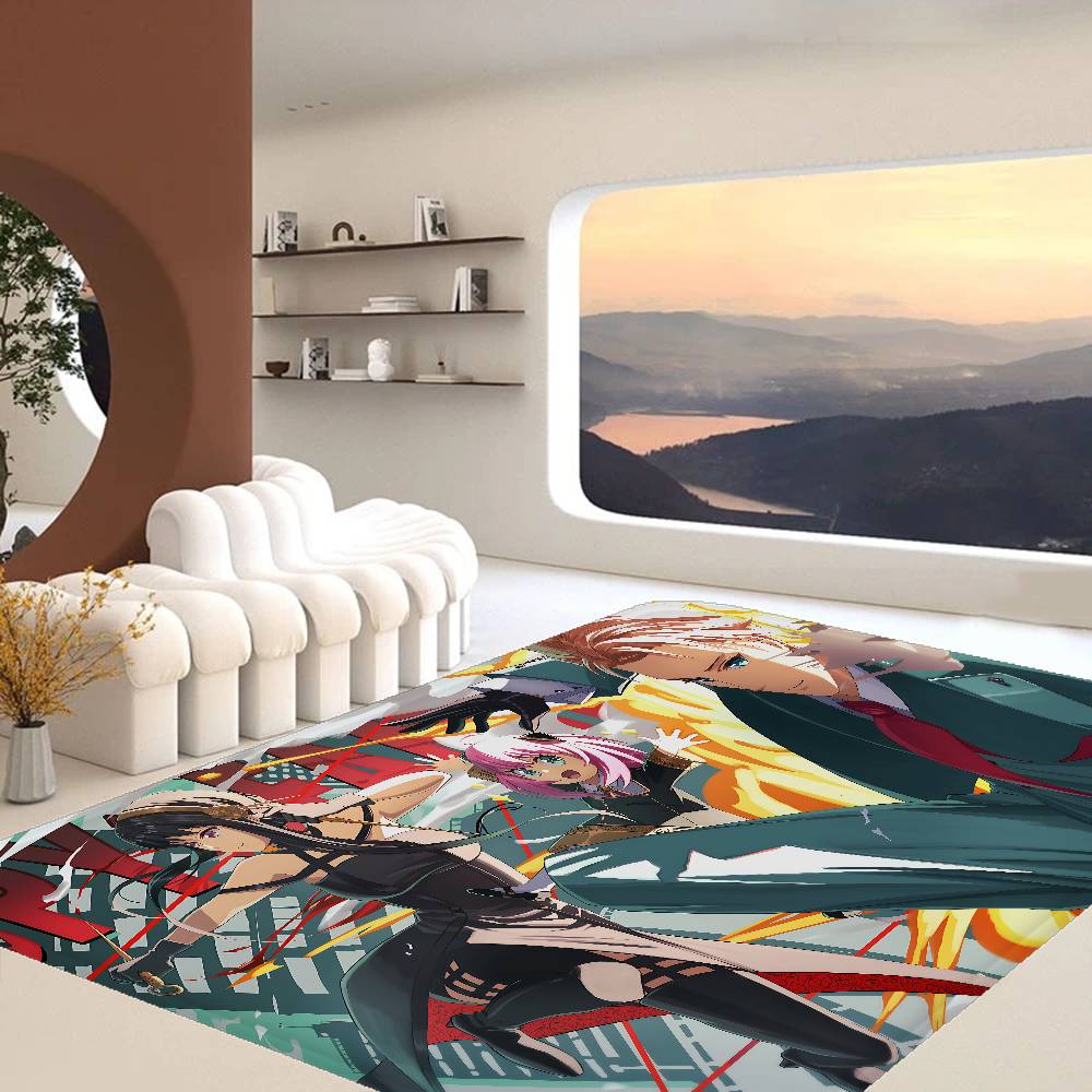 Anime Spy X Family Kitchen Mat Nordic Style Bedroom Living Room Doormat Home Balcony Anti-Slip Welcome Rug