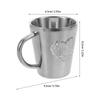 Rhinestone Heart Mug Stainless Steel Love Water Cup Sparkly Coffee Tumbler For Valentine’S Day Christmas Gift - Portable