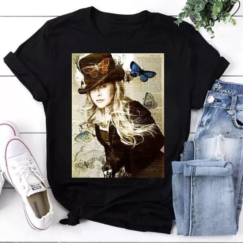 

80s Vintage Stevie Nicks Trending Unisex 100% Cotton Shirt AHN00028 Unisex T-Shirt S