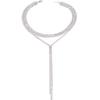 Trendy European & American Snake Chain Tassel Necklace - Cool, Minimalist Design